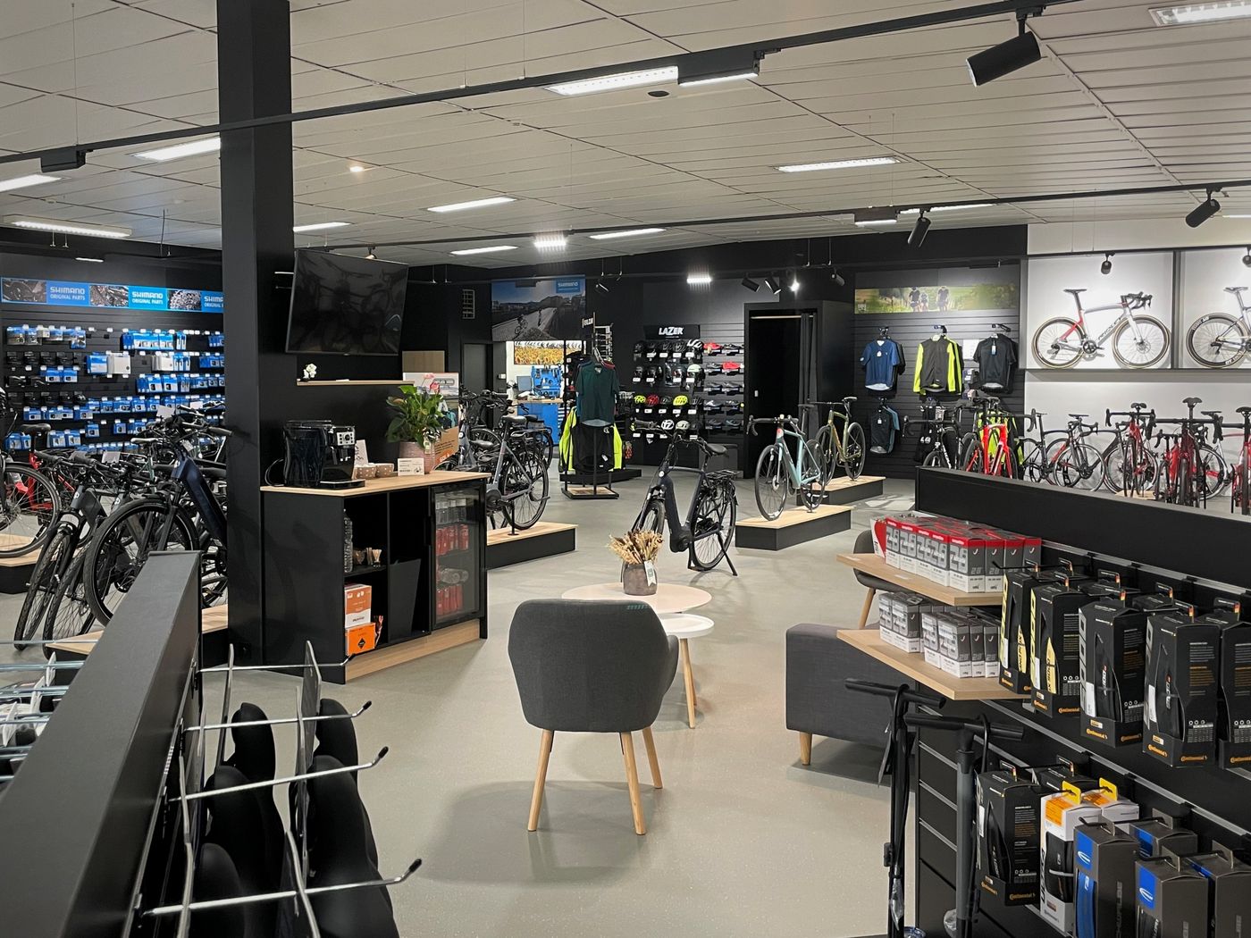 De winkel van Fietsen Thys in Wommelgem